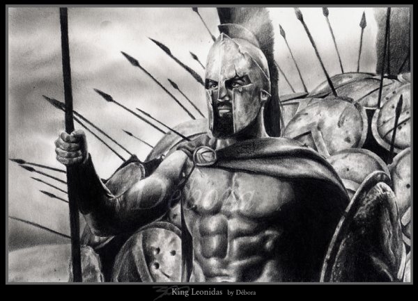 Царь Леонид 300 спартанцев арт