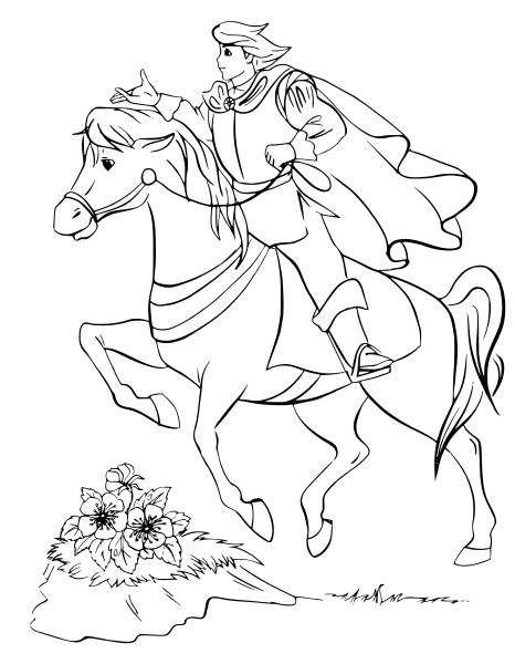 Царевич Елисей на коне