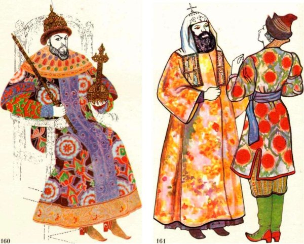 Русский мужской костюм 17 века Боярин
