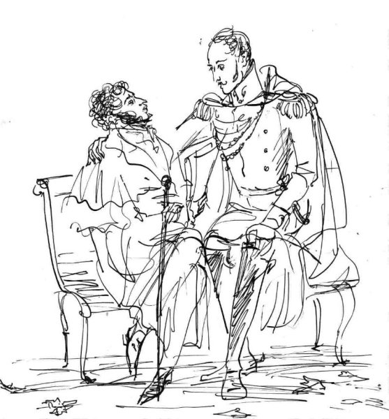 Встреча Пушкина с императором Николаем i