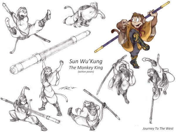 Сунь Укун царь обезьян путешествие на Запад