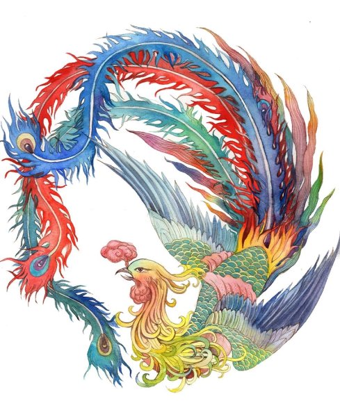 Китайский Феникс Фэнхуан в китайской мифологии