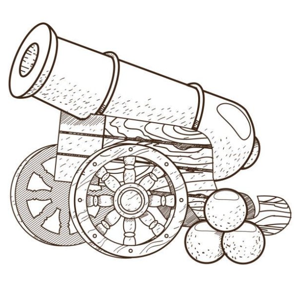 Раскраска царь колокол и царь пушка