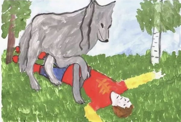 Рисовать сказку Иван Царевич и серый волк