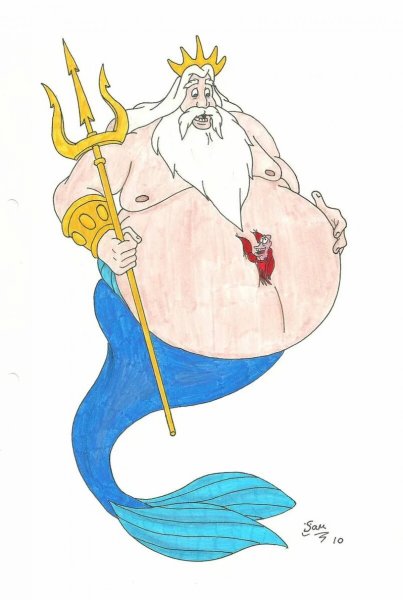 Садко и морской царь рисунок