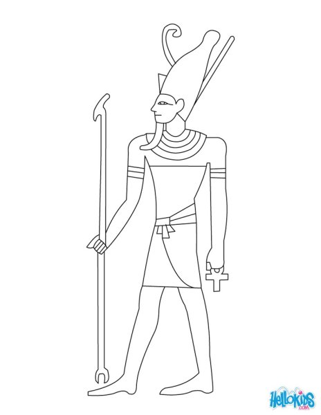 Рисунок фараона древнего Египта