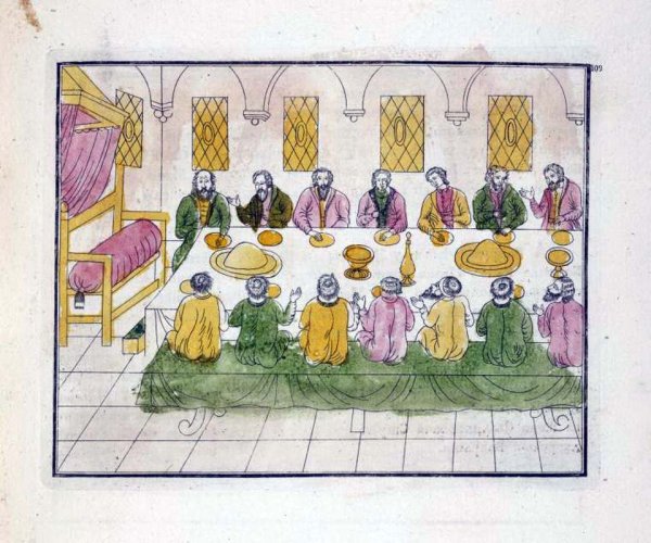 Рисунки царь за столом