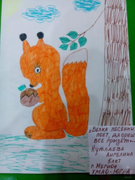 Детские рисунки по сказкам Пушкина