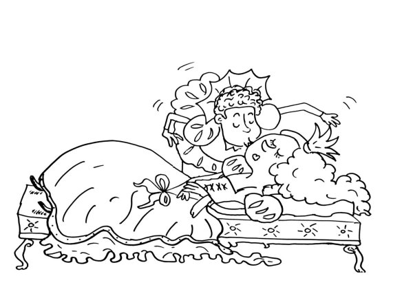 Рисунок к сказке спящая Царевна 5 класс