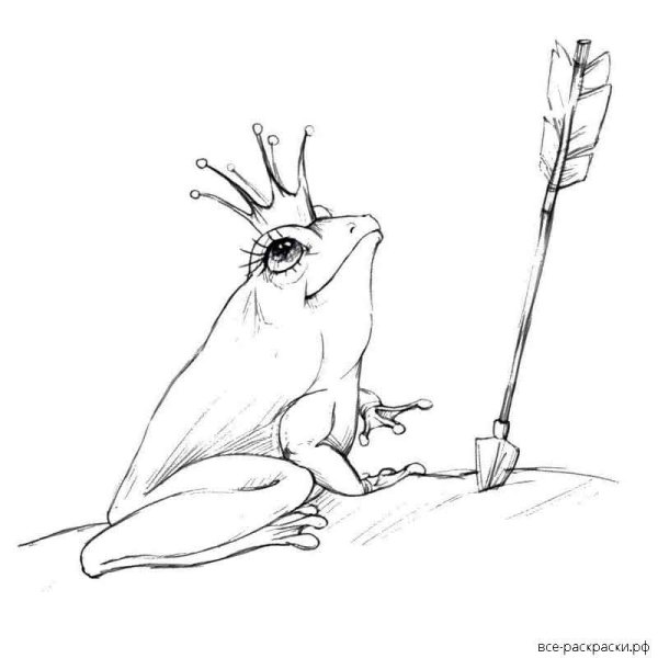 Рисунок к сказке Царевна лягушка