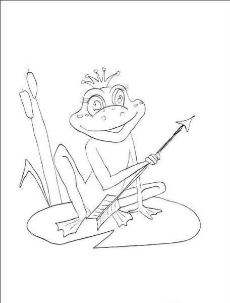 Рисунки царевна лягушка со стрелой и иваном