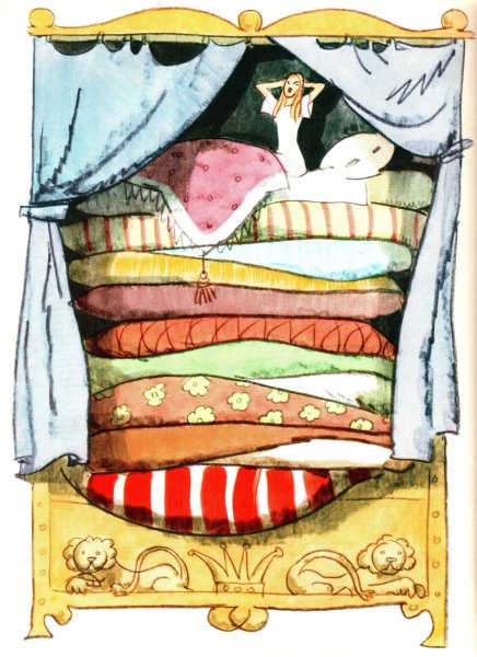 Иллюстрации к Андерсену принцесса на горошине