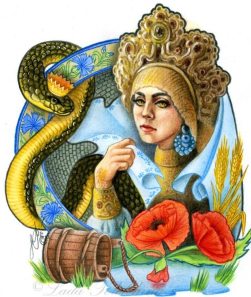 Рисунки царевна змея