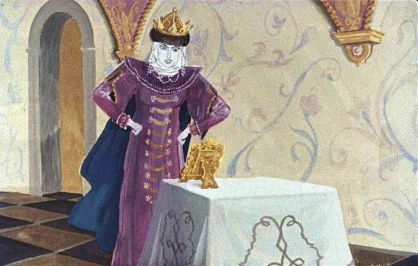 Сказка о мертвой царевне царица с зеркальцем