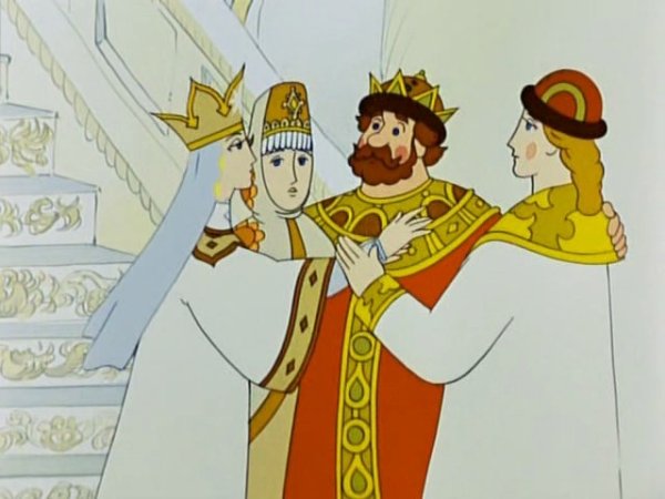Пушкин сказка о царе Салтане пир