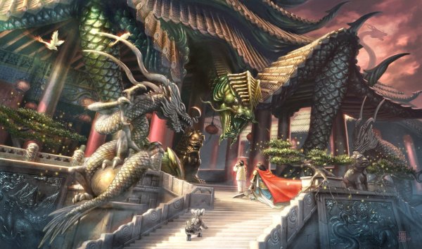 Рисунки царство дракона