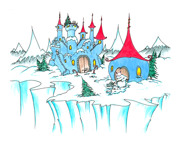 Сказочные дворцы снежной королевы для детей