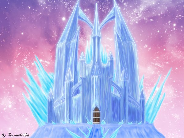 Ледяной замок снежной королевы рисунок