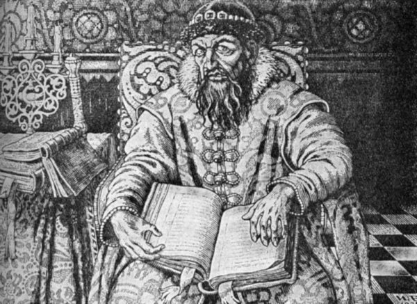 Царь Иван Грозный гравюра