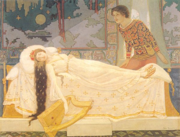 Иллюстрация к сказке спящая Царевна Жуковский