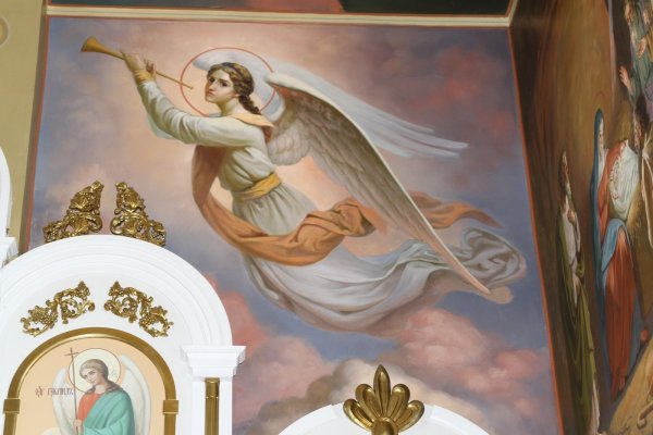 Херувимы и ангелы в росписях храма
