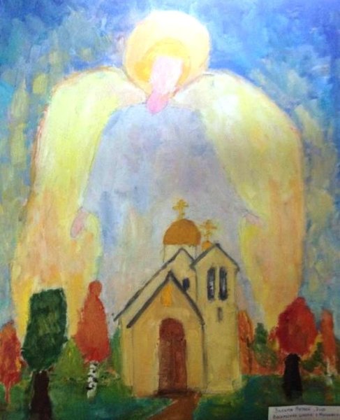 Рисунки ангелов для церкви