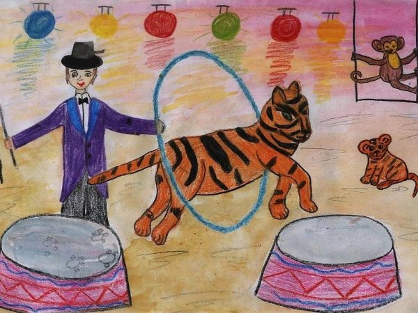 Рисование на тему цирк