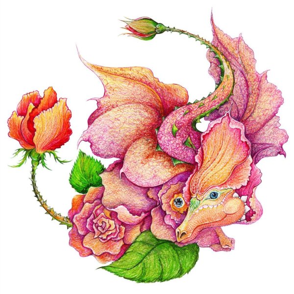 Цветочный дракончик