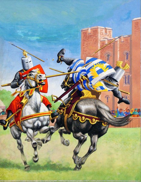 Рыцарский турнир в средневековье