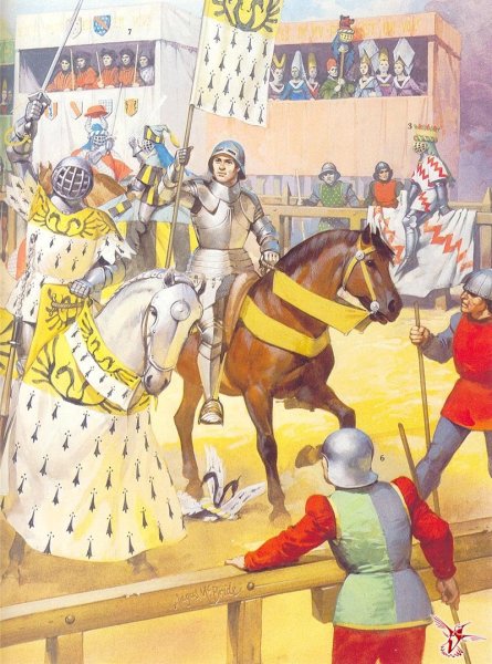 Рыцарский турнир в средневековье Герольд