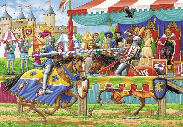 Рыцарский турнир в средневековье