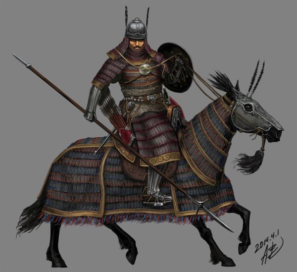 Татаро-монгольский воин 13 век