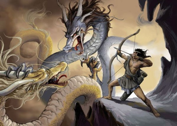 Сигурд сражается с драконом