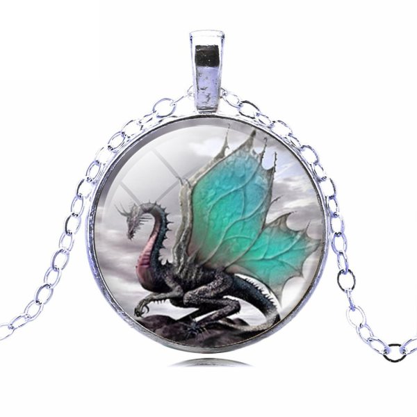 Серебряные украшения с драконом