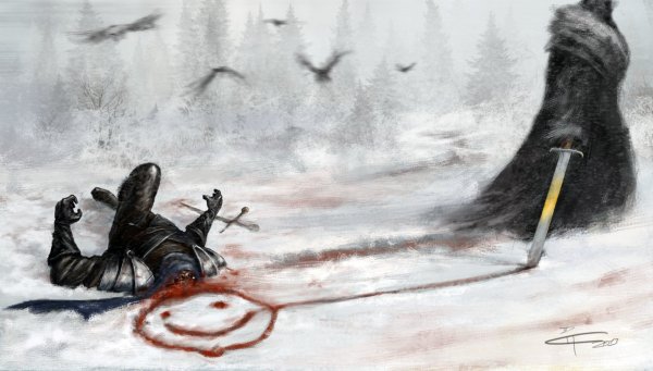 Рисунки умирающий воин