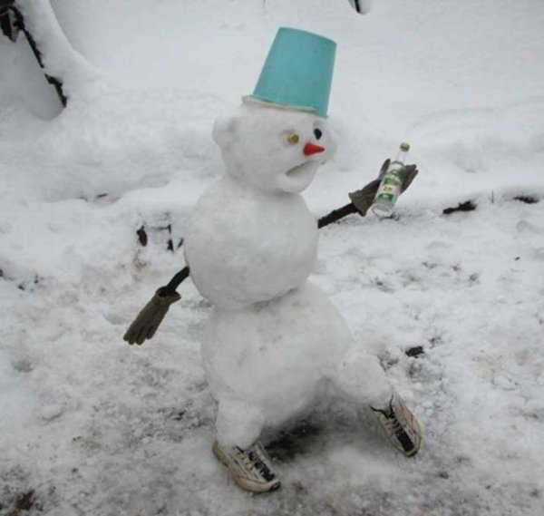 Пьяный Снеговик