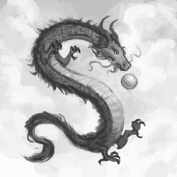 Китайский дракон без крыльев