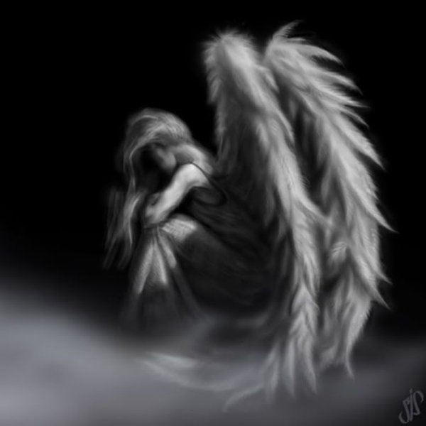 Ангел с опущенными крыльями