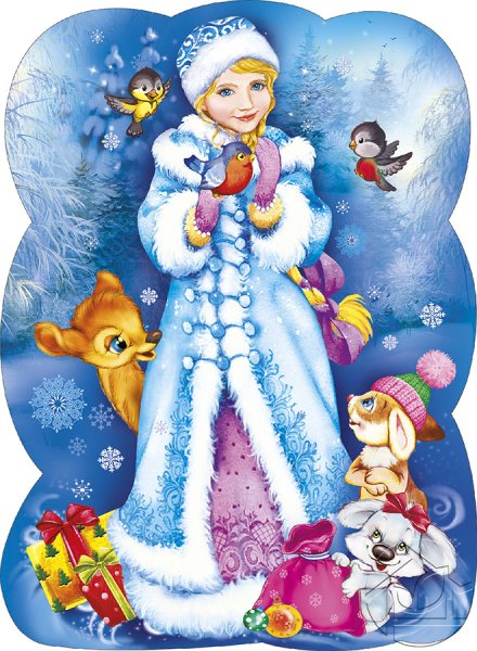 Плакат вырубной зима для детского сада