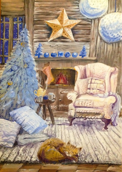 Рисунок на тему в ожидании новогоднего чуда