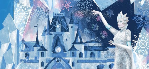 Иллюстрации к сказке Снежная Королева замок