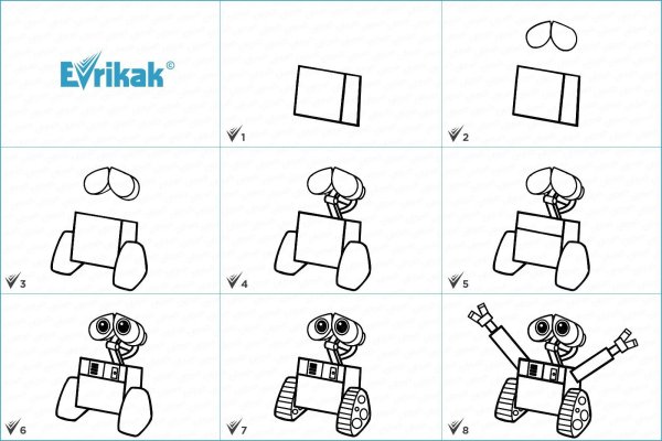 Рисунки роботов для срисовки