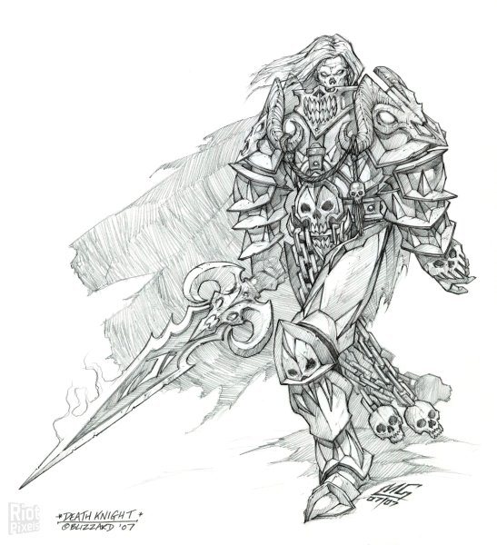 Паладин Warcraft раскраска