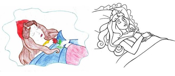 Шарль Перро спящая красавица рисунок