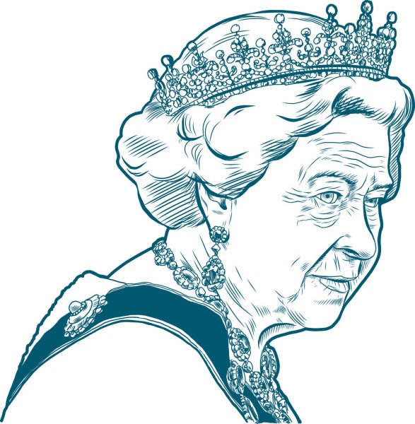 Королева Британии вектор