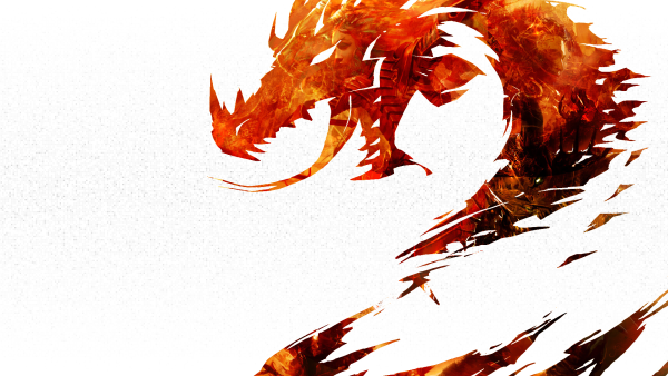 Огненный дракон на прозрачном фоне