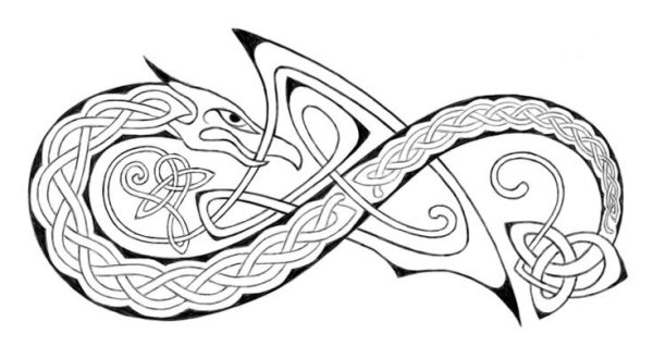 Кельтский орнамент кельтов животных