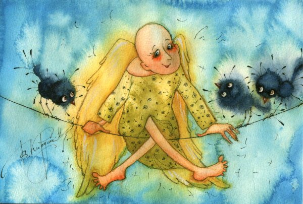Рисунки Виктории Кирдий ангелы