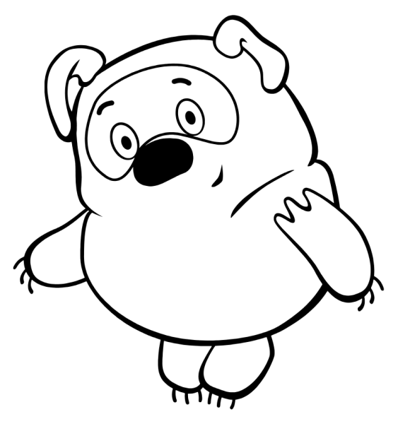 Рисунок из мультфильма Винни пух