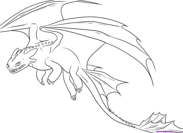 Как приручить дракона Беззубик рисунок